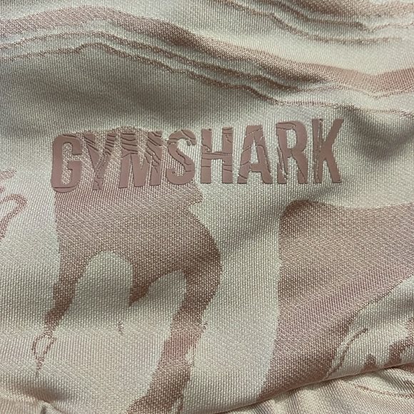 Gymshark Power Support Leggings Pink Marble Pockets High Rise Pull On Small - Picture 9 of 13